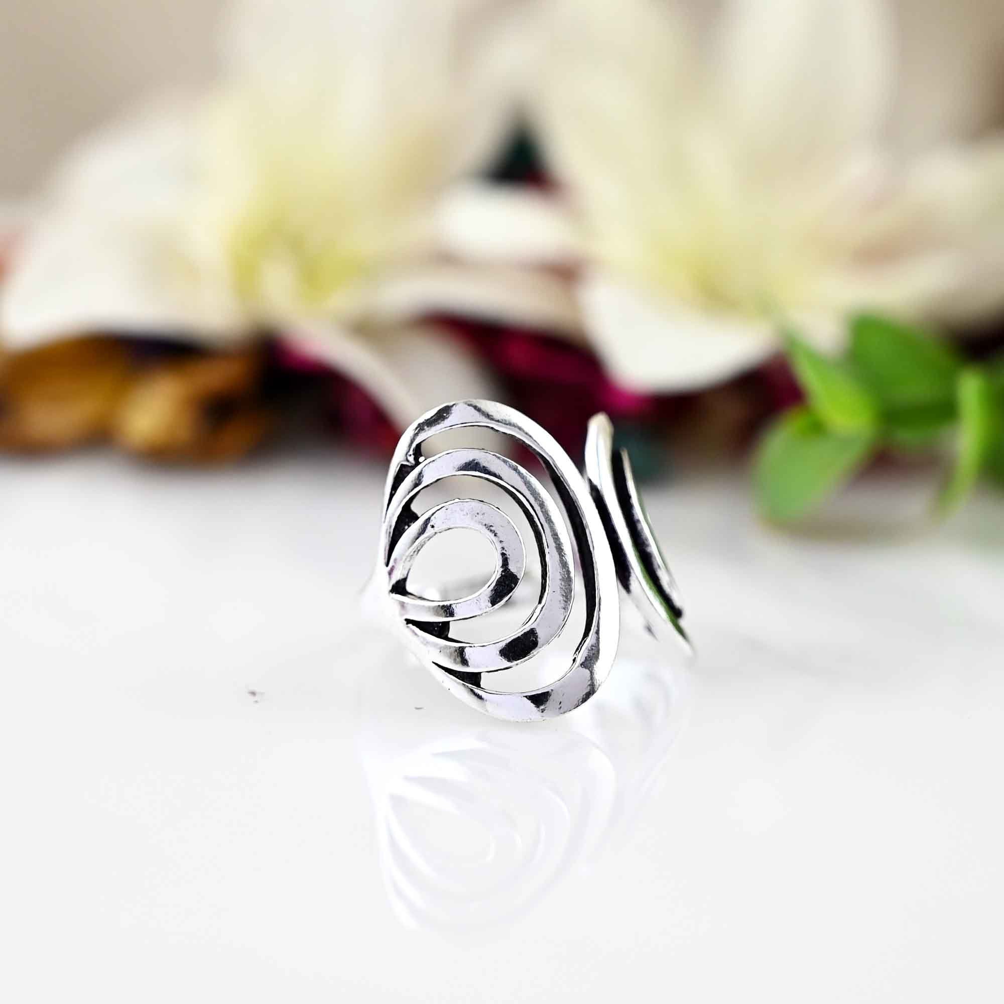 Sterling Silver Ring, Chunky Ring, Thumb Ring, Adjustable Ring for Women, Dainty Ring, Open Ring, Rings for Woman, Gift For Her,