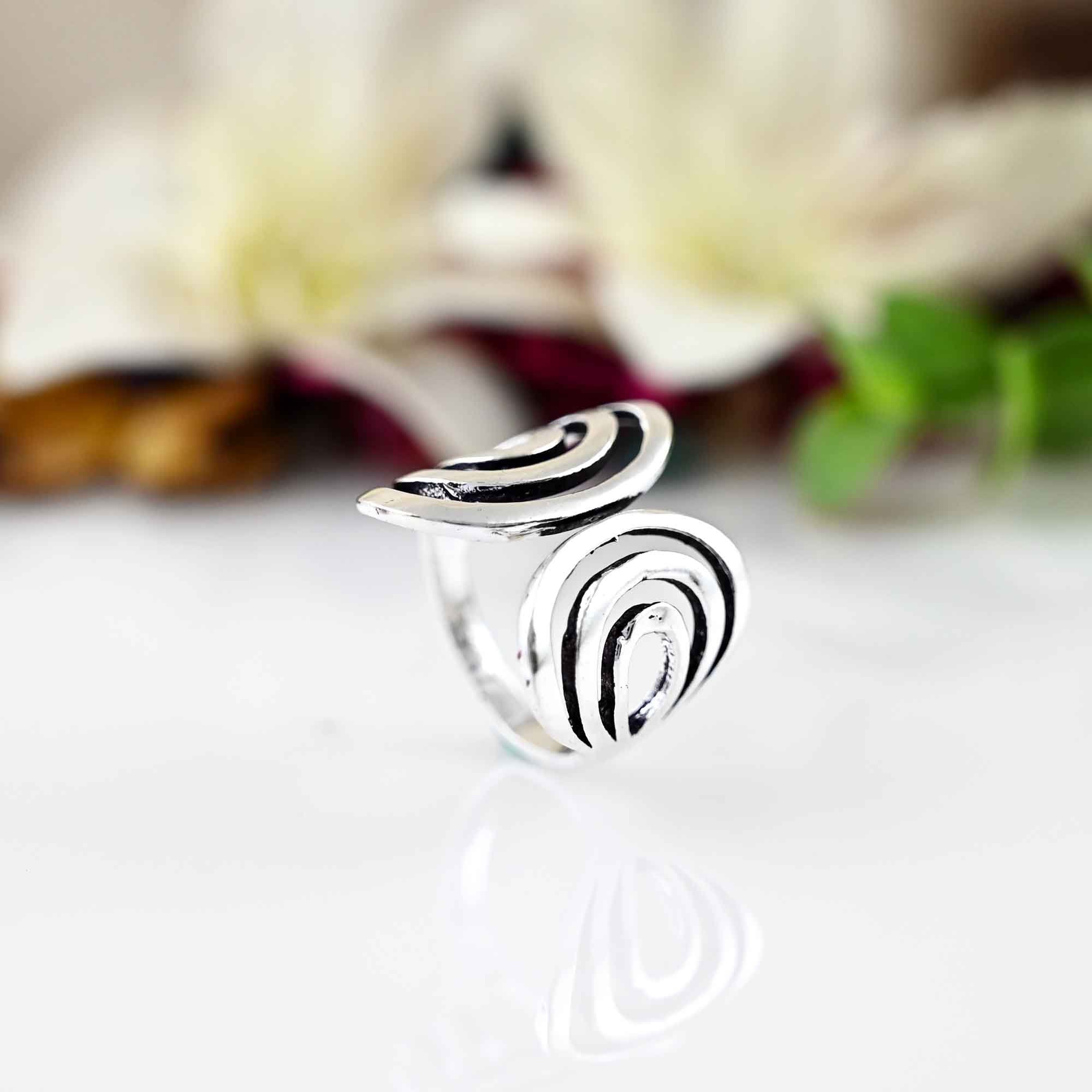 Sterling Silver Ring, Chunky Ring, Thumb Ring, Adjustable Ring for Women, Dainty Ring, Open Ring, Rings for Woman, Gift For Her,