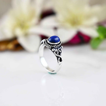 Minimalist Ring,Lapis Lazuli Ring, Ring, Unique Ring, Boho Ring, Woman ring, Anniversary Ring, Ring, Deco Ring,Gift For Her