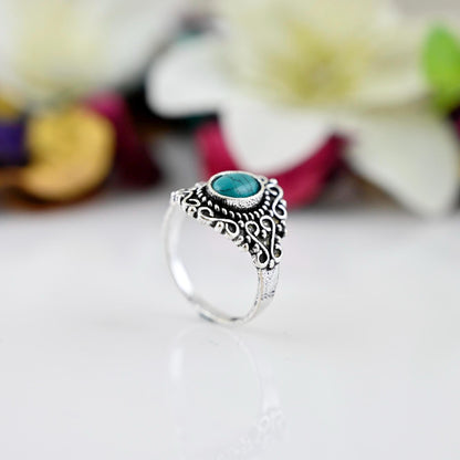 dainty turquoise ring turquoise wedding band turquoise stacking ring delicate turquoise ring  everyday ring anniversary gift