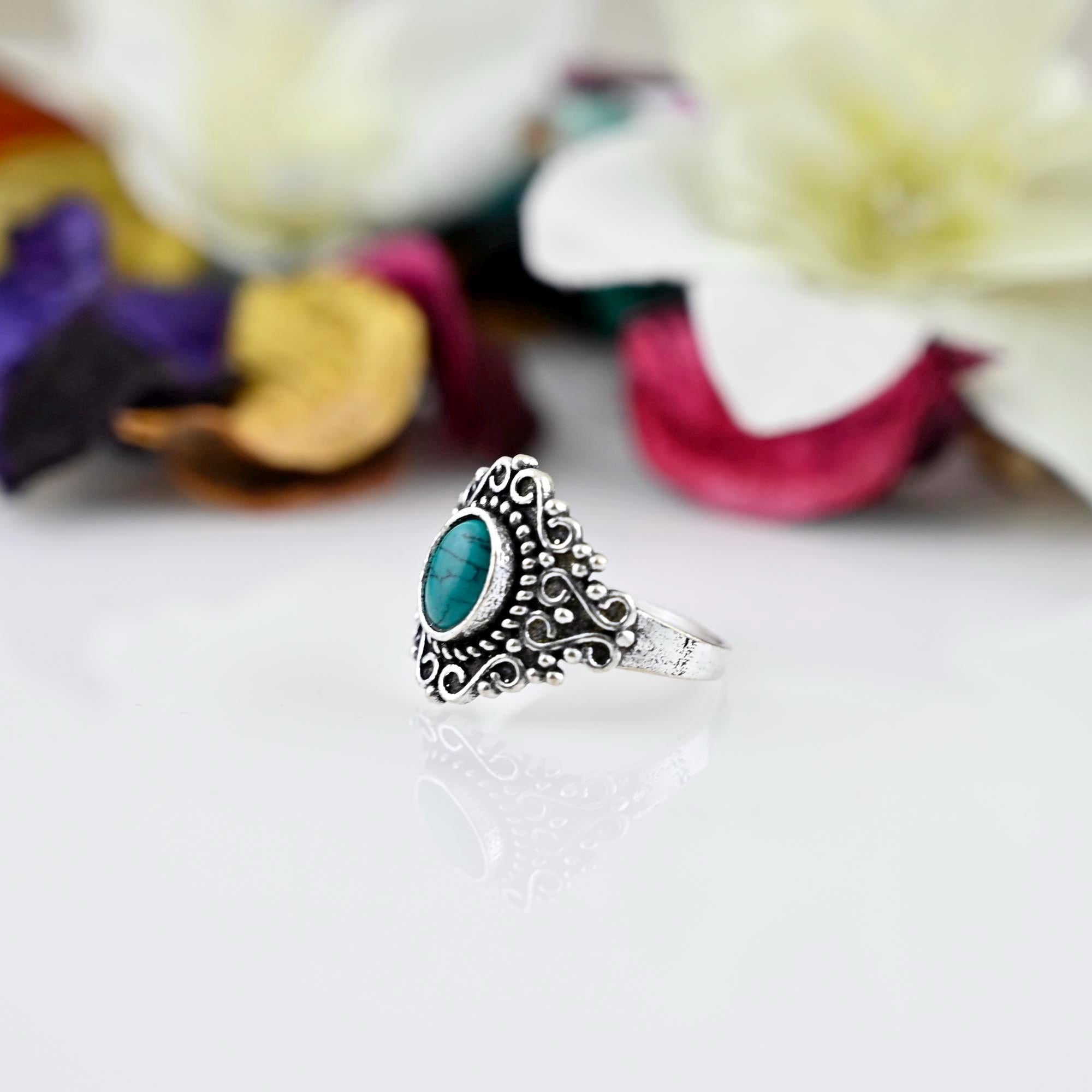 dainty turquoise ring turquoise wedding band turquoise stacking ring delicate turquoise ring  everyday ring anniversary gift