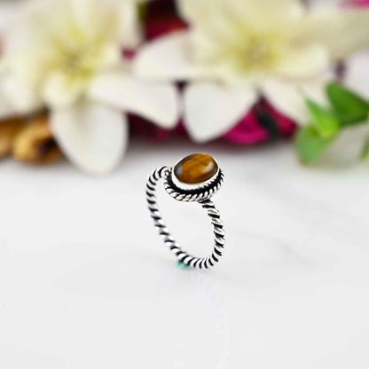 Tiger eye ring , tiger eye ring women, brown ring , silver tiger eye, crystal ring, birthstone ring, unique ring, Tiger eye Jewelry