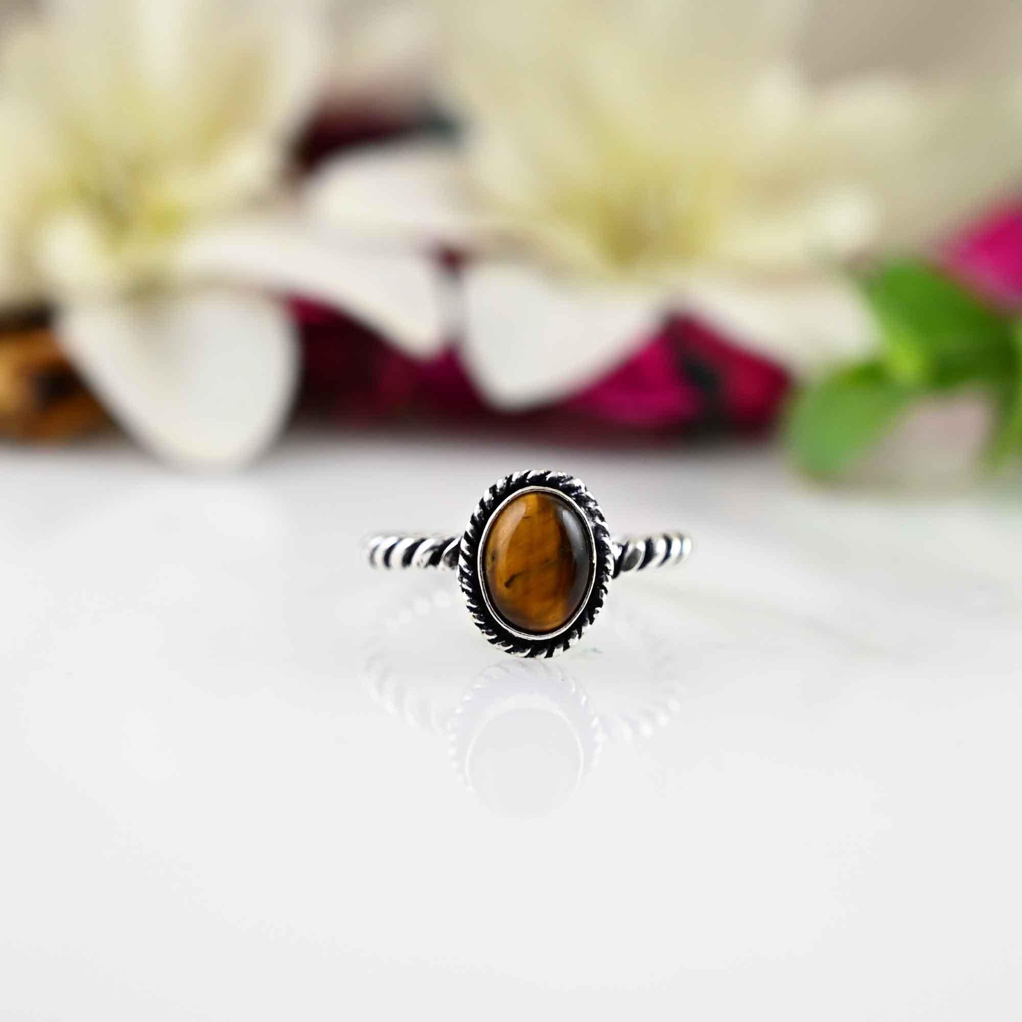 Tiger eye ring , tiger eye ring women, brown ring , silver tiger eye, crystal ring, birthstone ring, unique ring, Tiger eye Jewelry