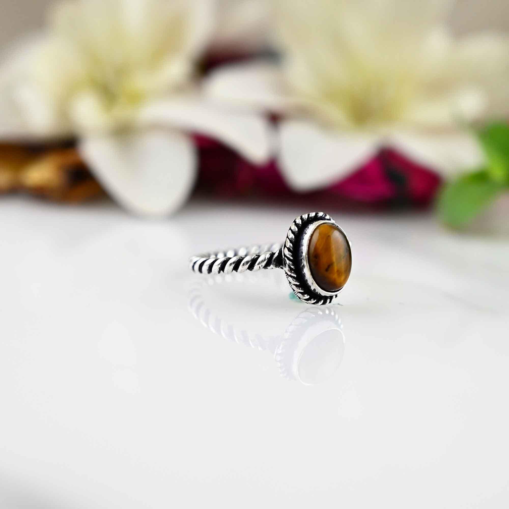 Tiger eye ring , tiger eye ring women, brown ring , silver tiger eye, crystal ring, birthstone ring, unique ring, Tiger eye Jewelry