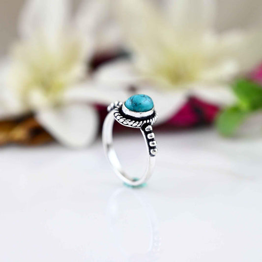 Turquoise ring, unique silver ring, everyday rings, birthday gift for her, gift ideas, turquoise jewelry, girfriend gift, gift for her,