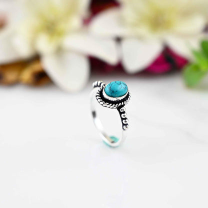 Turquoise ring, unique silver ring, everyday rings, birthday gift for her, gift ideas, turquoise jewelry, girfriend gift, gift for her,